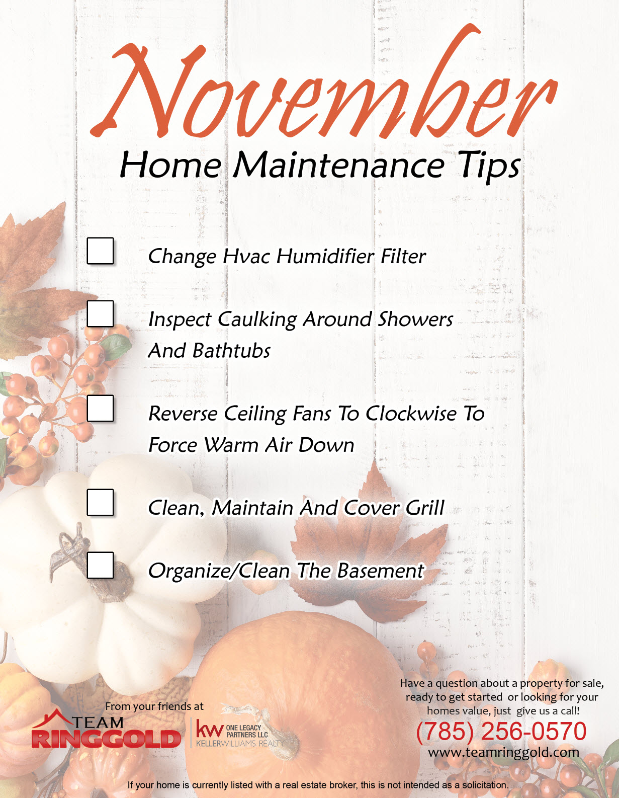Home Maintenance Tips | November 